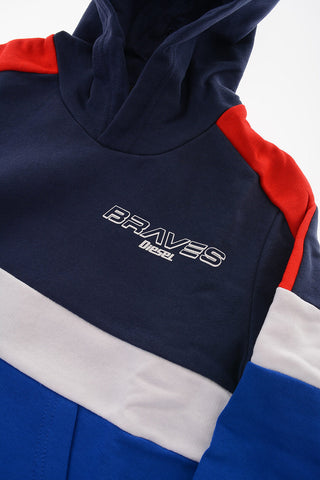 Felpa Hoodie SIPPUS con Bande sui Bordi Logate