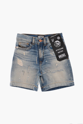 Vintage Effect Denim D-MACS-SH-J Shorts