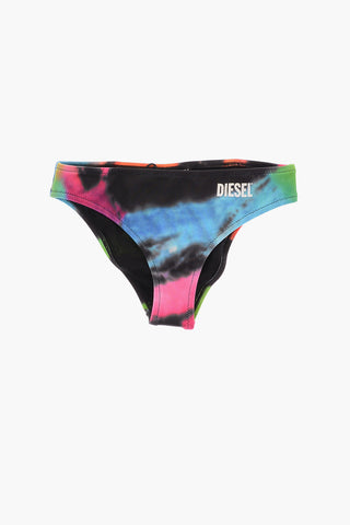 Bikini MHELLENALI Effetto Tie-Dye con Logo Stampato