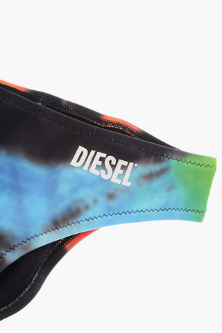 Bikini MHELLENALI Effetto Tie-Dye con Logo Stampato
