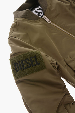 Bomber JMAONEA in Nylon con Bordi a Costine