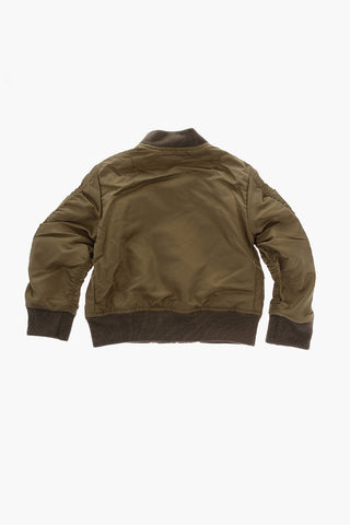 Bomber JMAONEA in Nylon con Bordi a Costine