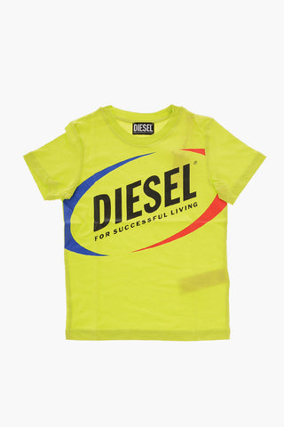 T-shirt Girocollo MTEDMOS con Maxi Stampa Logo Frontale