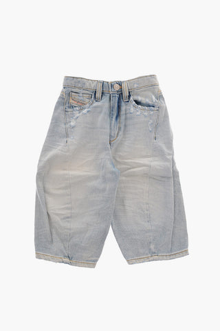 Distressed D-CONCY-J Wide Jeans