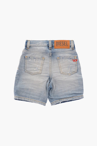 Vintage Effect Denim D-STRUKT-SH-J Shorts