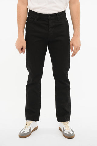 Skinny Denims with Ton-sur-ton Embroidered Logo