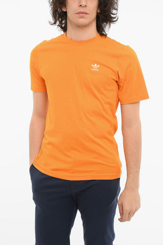 Crewneck T-shirt with Logo Patch