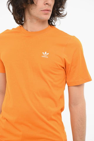 Crewneck T-shirt with Logo Patch