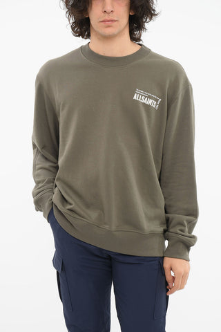 Crewneck Sweatshirt with Contrasting Logo Print