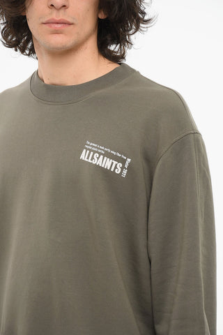 Crewneck Sweatshirt with Contrasting Logo Print