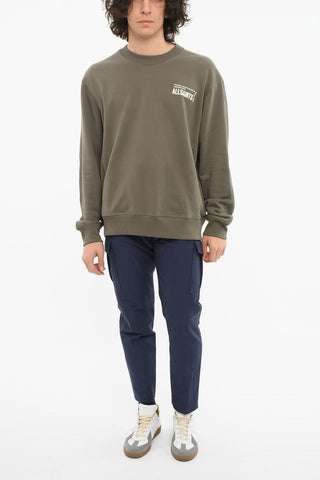 Crewneck Sweatshirt with Contrasting Logo Print