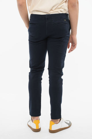 Pantaloni Tapered Fit con Logo Patch sul Retro