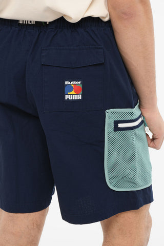 BUTTER Multipocket Shorts with Logoed Drawstring