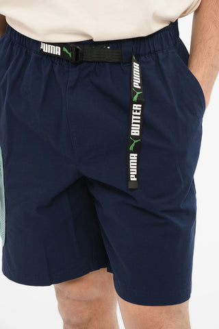 BUTTER Multipocket Shorts with Logoed Drawstring