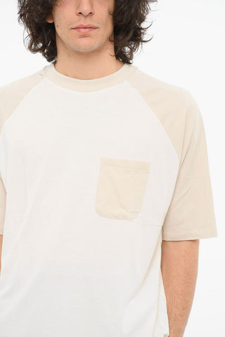Two-toned T-shirt with Chest Pocket