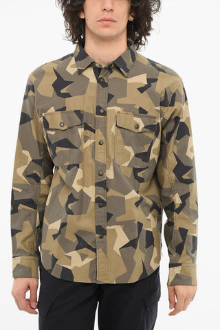 Camo-printed ENGINEERED Shirt with Double Breast-pocket