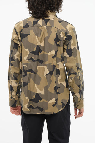 Camo-printed ENGINEERED Shirt with Double Breast-pocket
