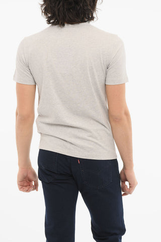Crewneck T-shirt with Embroidered Logo