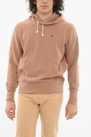 Hoodie Sweatshirt with Embroidered Logo and Kangaroo Pocket