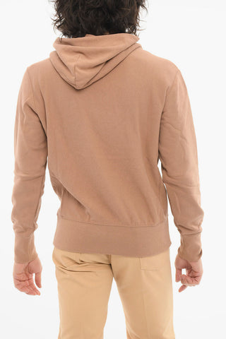 Hoodie Sweatshirt with Embroidered Logo and Kangaroo Pocket