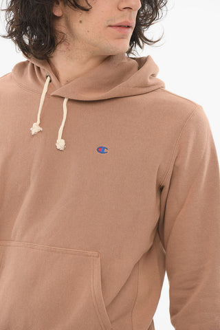 Hoodie Sweatshirt with Embroidered Logo and Kangaroo Pocket