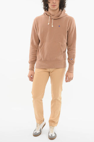 Hoodie Sweatshirt with Embroidered Logo and Kangaroo Pocket