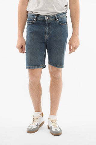 Denim TOM BOY Shorts with Back Logo Patch