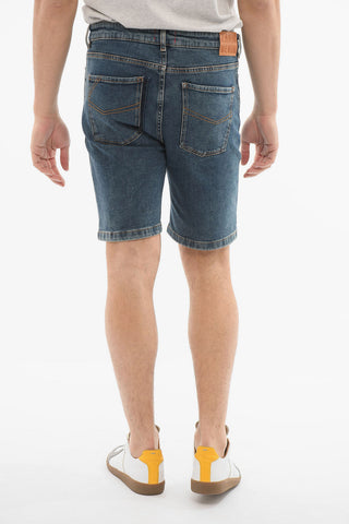 Denim TOM BOY Shorts with Back Logo Patch