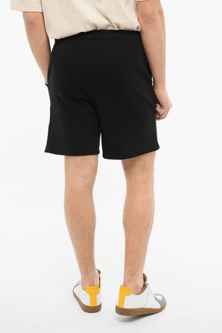 ACADEMY Drawstringed Shorts with Ton-sur-ton Embroidered Logo