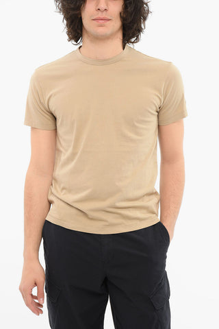 Crewneck T-shirt with Logo Patch