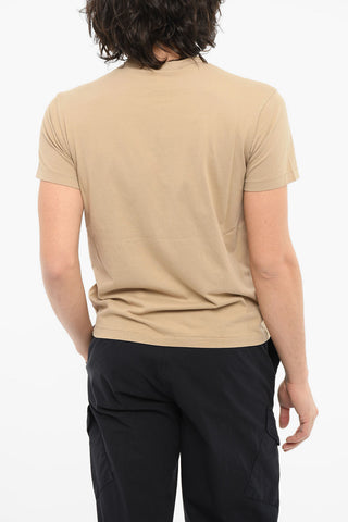 Crewneck T-shirt with Logo Patch
