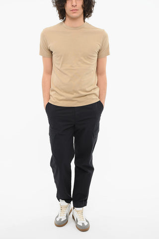 Crewneck T-shirt with Logo Patch