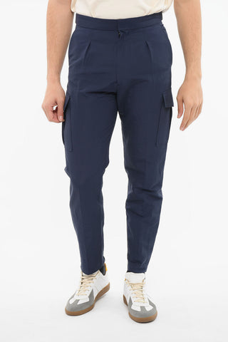One-pleated Front Cargo Trousers