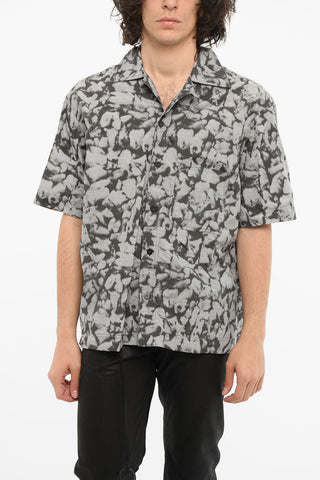 Printed ZERFALL Short-sleeved Shirt with Breast Pocket