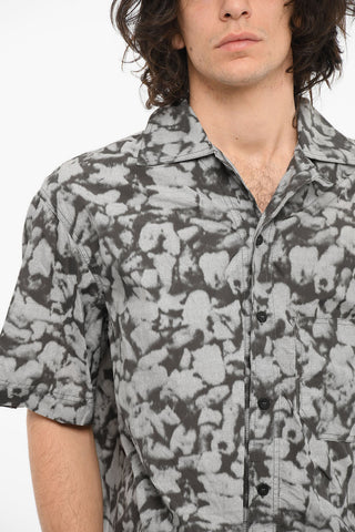 Printed ZERFALL Short-sleeved Shirt with Breast Pocket