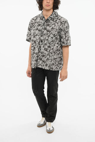 Printed ZERFALL Short-sleeved Shirt with Breast Pocket