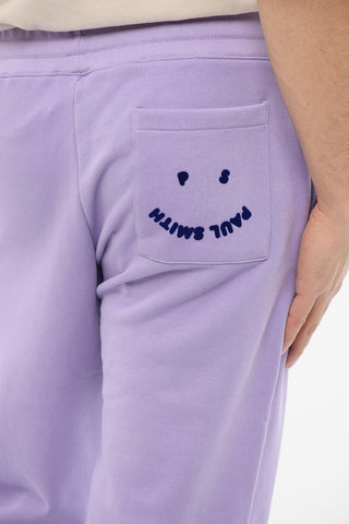 Drawstringed HAPPY Joggers with Back Logo