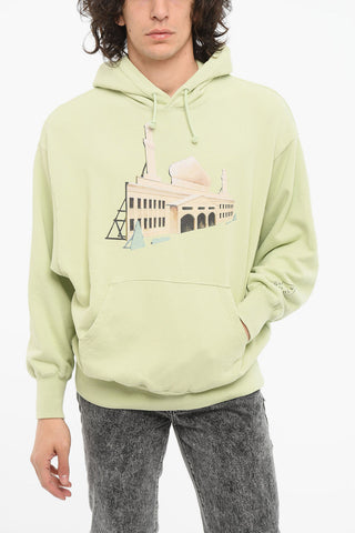 SHEPHERD Hoodie Sweatshirt with Multicolor Print and Kangaroo Pocket