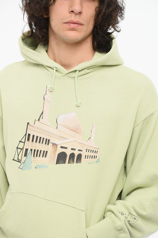SHEPHERD Hoodie Sweatshirt with Multicolor Print and Kangaroo Pocket
