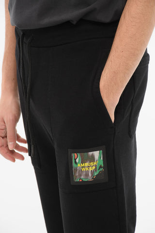 WKSP 4 Pocket Brushed Cotton Sweatpants with Patch