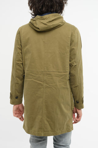 Double-layered Parka with Flap Pockets