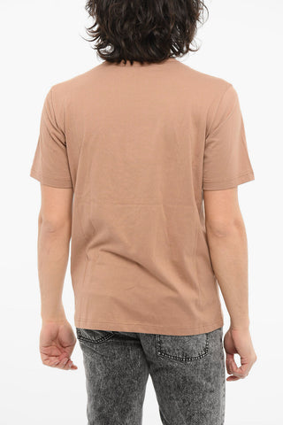 Crewneck T-shirt with Embroidered Logo