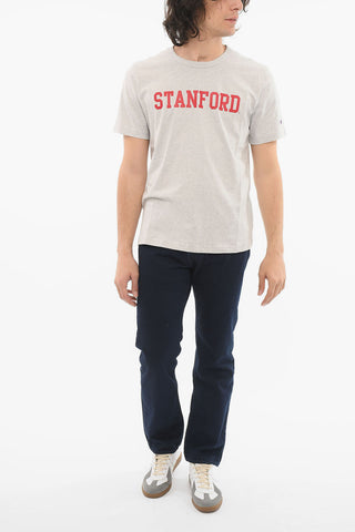 Crewneck T-shirt with Logo Print