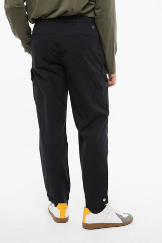 Cotton Cargo Pants with Graph-check Motif