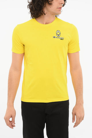 T-shirt SMILEY Girocollo con Logo Ricamato