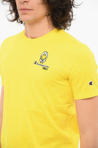 T-shirt SMILEY Girocollo con Logo Ricamato