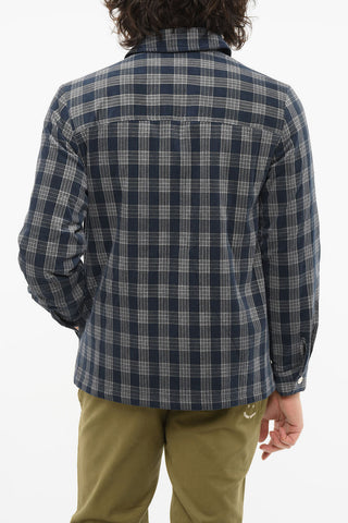 Padded MARCO Overshirt with Check Pattern