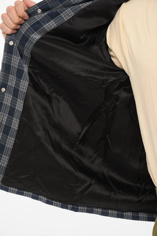 Padded MARCO Overshirt with Check Pattern