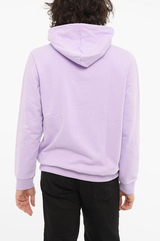 Hoodie Sweatshirt with Contrasting Logo Print