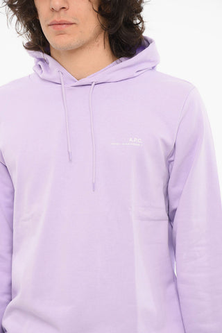 Hoodie Sweatshirt with Contrasting Logo Print